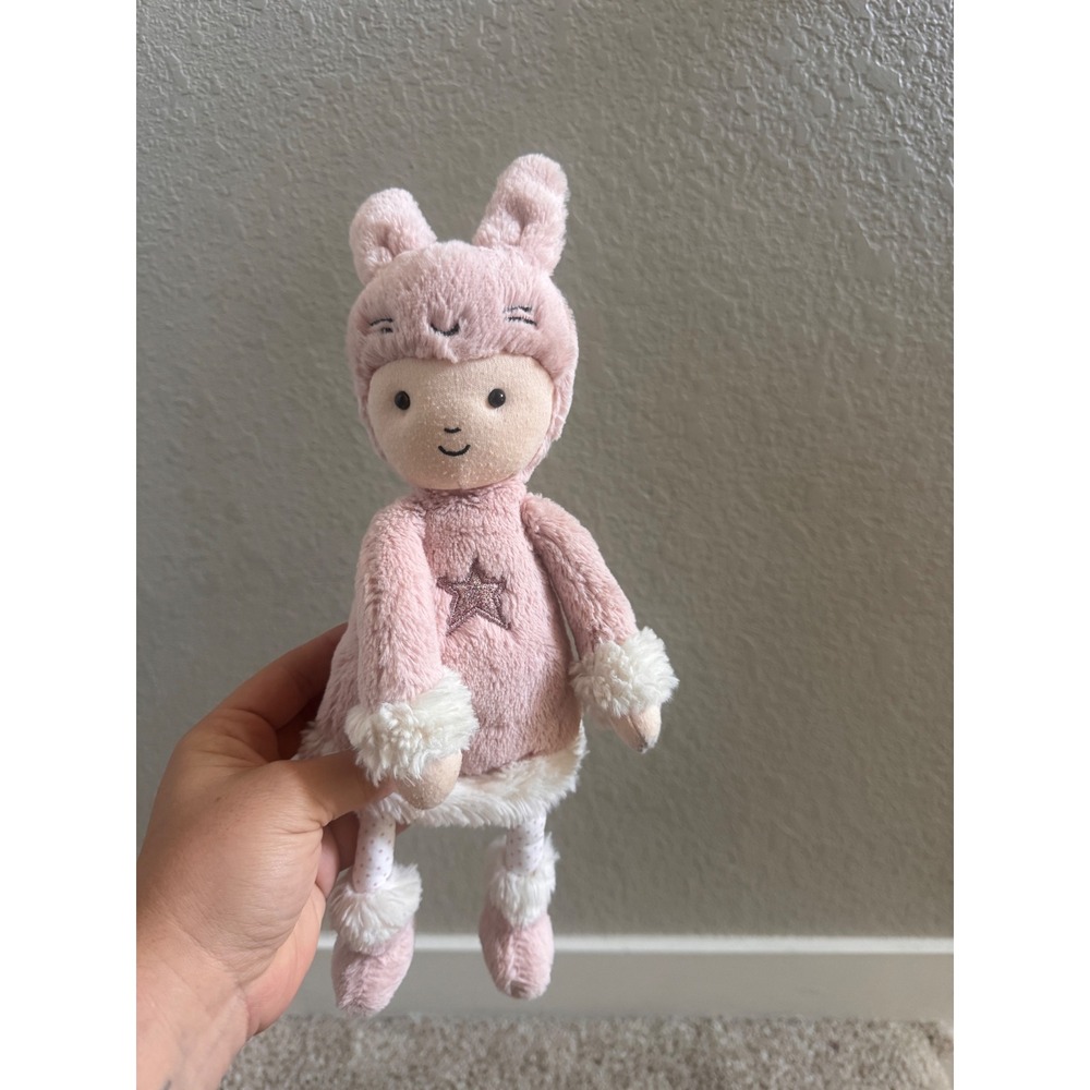 Jellycat London Pink Bunny Doll Plush Star Embroidery JCINC3781SH